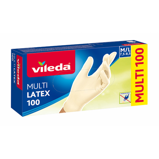 Acqua e Sapone Sicilia - VILEDA MULTI LATEX GUANTI X 100 M/G