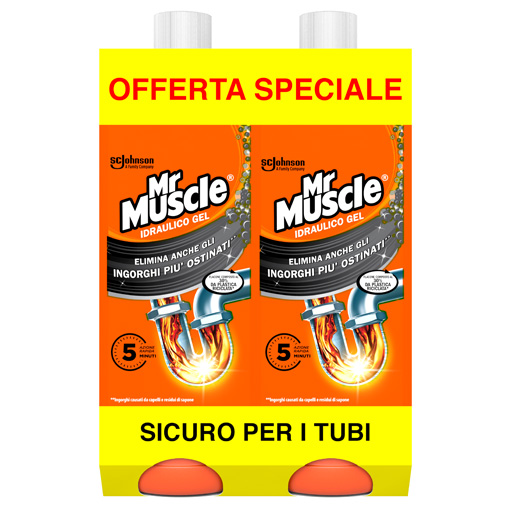 Acqua e Sapone Sicilia - MR MUSCLE IDRAULICO GEL BIPACCO 2X1L