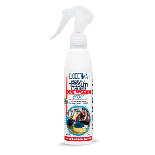 Acqua e Sapone Sicilia - ELODERMA PROFUMA TESSUTI E AMBIENTE IGIENIZZANTE  SPRAY 250 ML