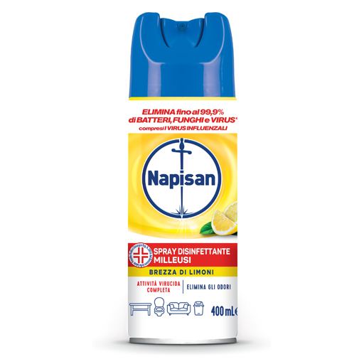 Acqua e Sapone Sicilia - NAPISAN SPRAY DISINFETTANTE BREZZA DI LIMONE 400 ML