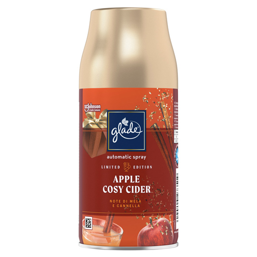 Acqua e Sapone Sicilia - GLADE AUTOMATIC SPRAY RICARICA APPLE COZY CIDER  LIMITED EDITION 269 ML